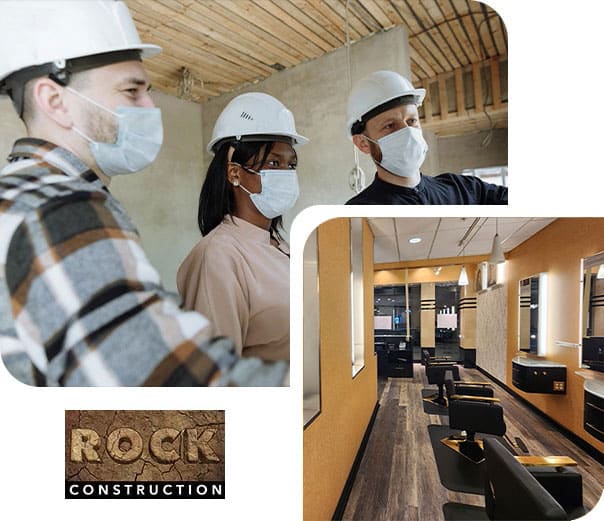 commercial construction collage