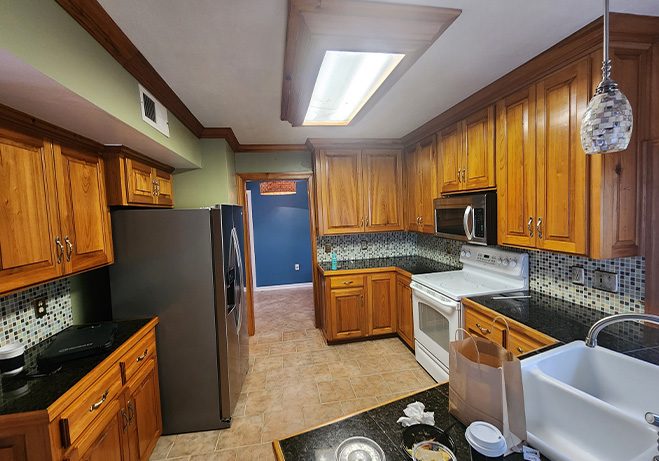 Rock Construction Kitchen Remodel