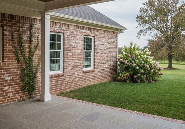 Rock Construction Outdoor Kitchen Before